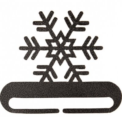 8" Snowflake Split Bottom Charcoal
