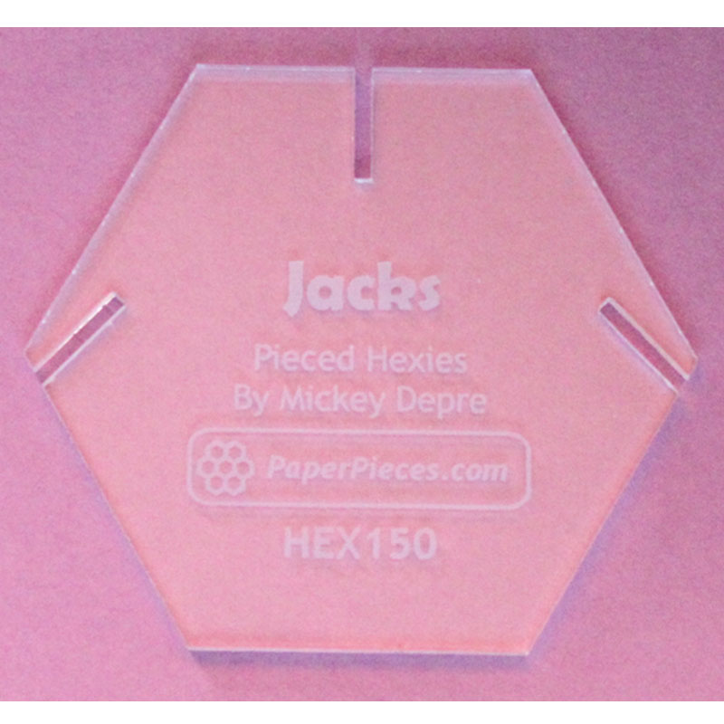 Jacks Acrylic 1.5" Hexie for English Paper Piecing