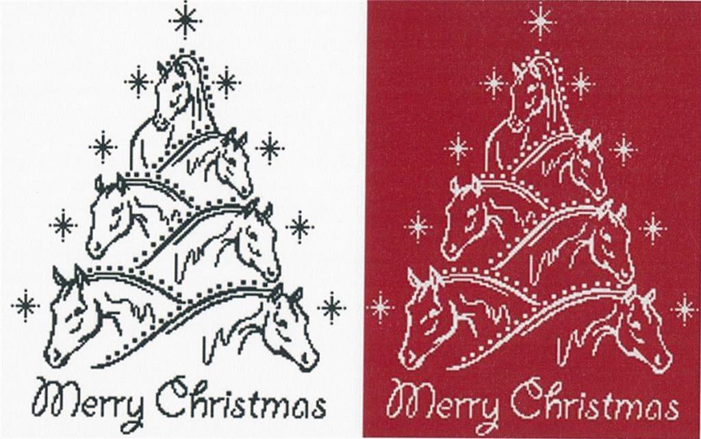 Horse Christmas Tree - Cross Stitch Pattern