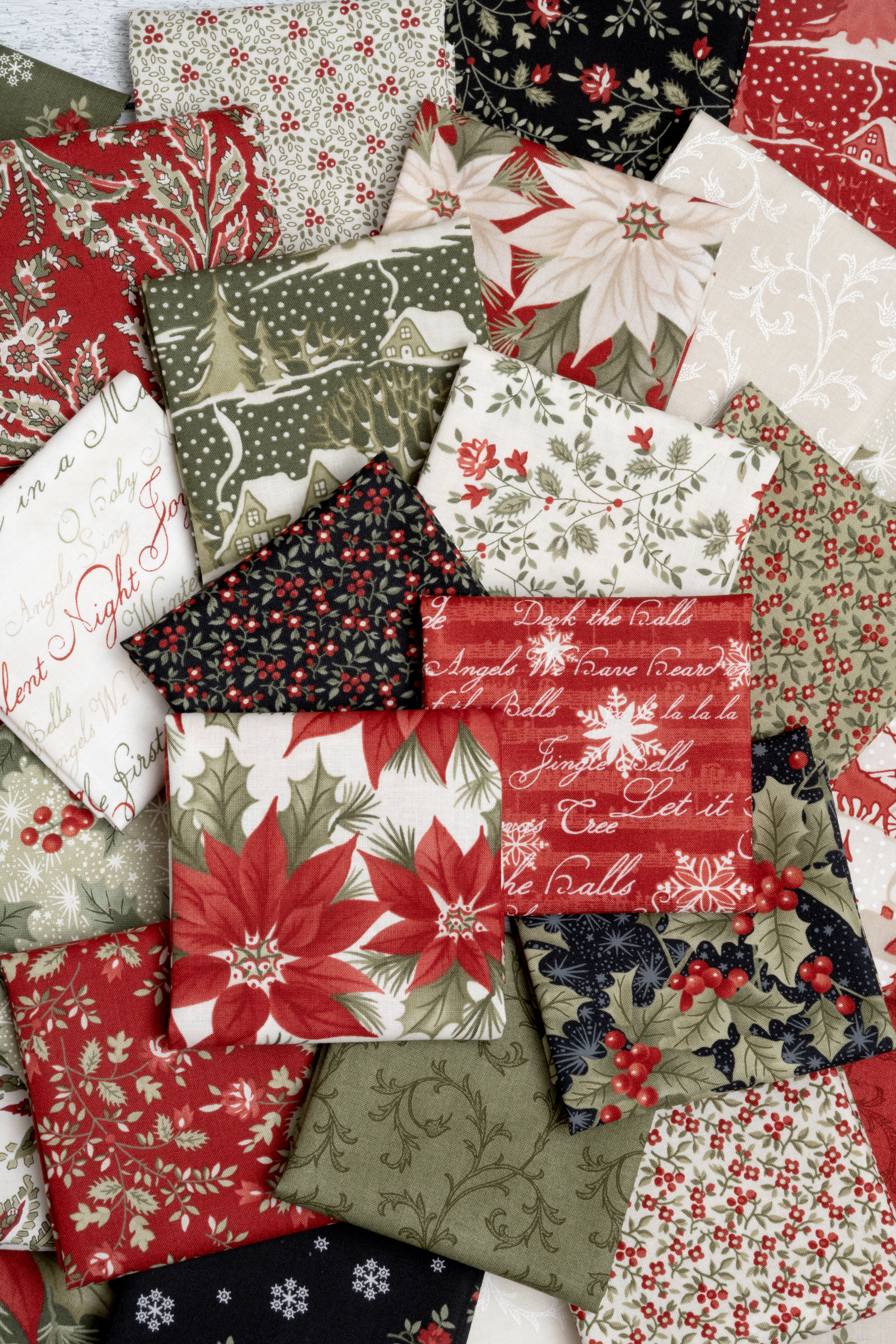 A Christmas Carol Berry - Snowflake - Quilt Fabric