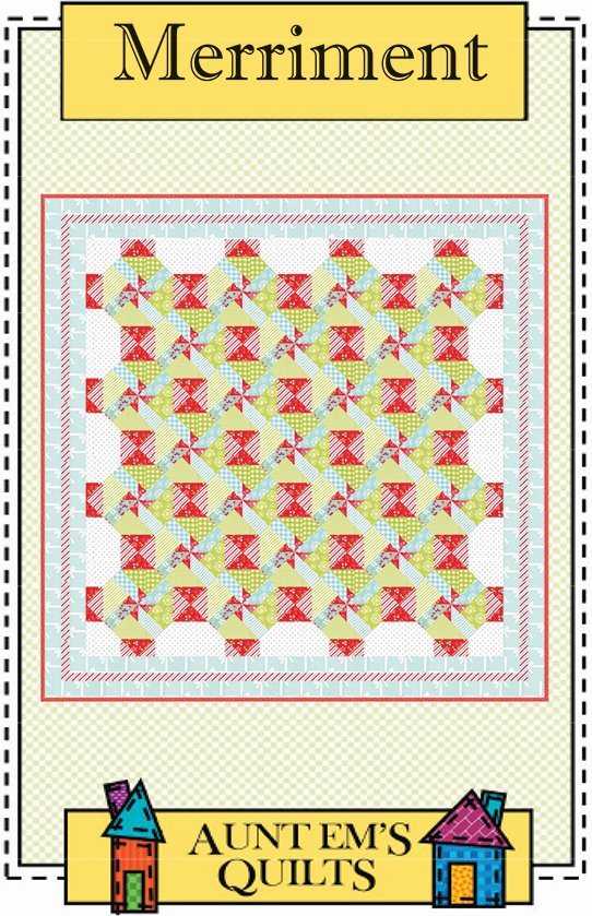 Aunt Ems Quilts Merriment - Quilt Pattern - 123Stitch