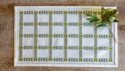 Olive Branch - Cross Stitch Kit, different perspective #1, zoomed in. Select this picture to zoom back out.