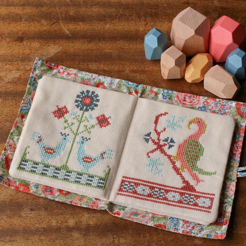 Byzantine Beasts - Cross Stitch Kit, zoomed in. Select this picture to zoom back out.