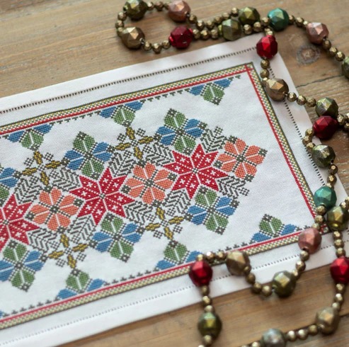 Carpathian Bluebells - Cross Stitch Kit, zoomed in. Select this picture to zoom back out.