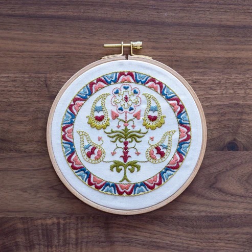 Tree of Life - Embroidery Stick and Stitch, zoomed in. Select this picture to zoom back out.