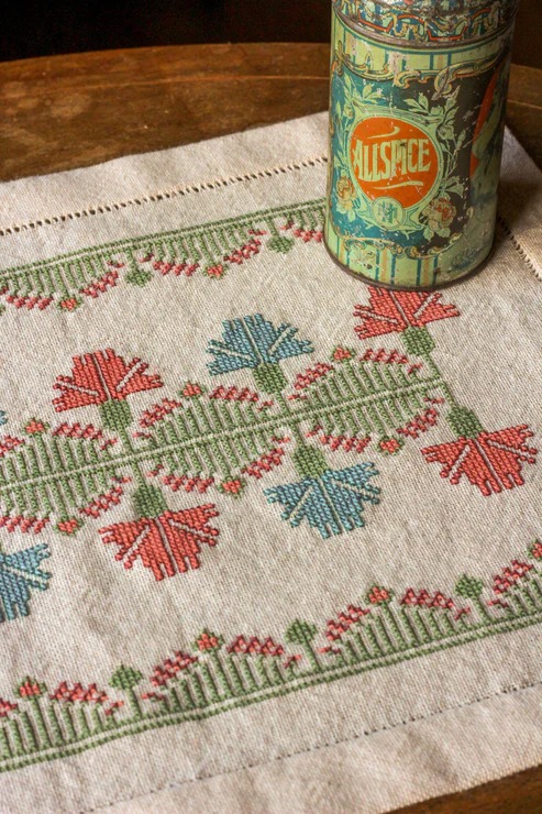 Calliope's Meadow - PDF Cross Stitch Pattern, different perspective #1, zoomed in. Select this picture to zoom back out.