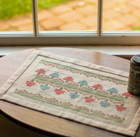 Calliope's Meadow - PDF Cross Stitch Pattern, zoomed in. Select this picture to zoom back out.