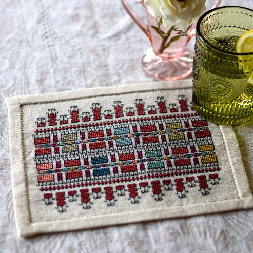BitKit Iris' Paintbox - Cross Stitch Pattern, zoomed in. Select this picture to zoom back out.