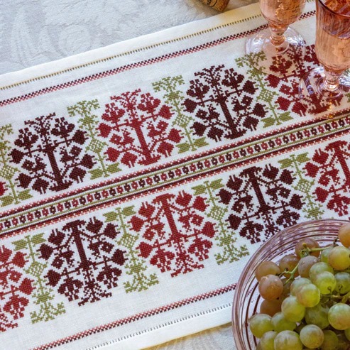 Katapola Fig - Cross Stitch Pattern, different perspective #1, zoomed in. Select this picture to zoom back out.