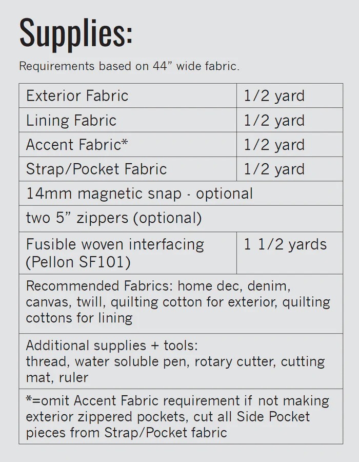 241 Tote - Sewing Pattern