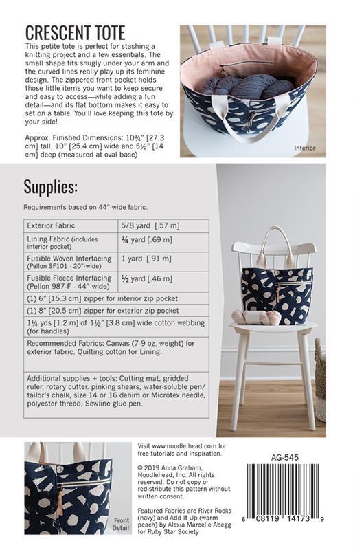 Crescent Tote - Sewing Pattern