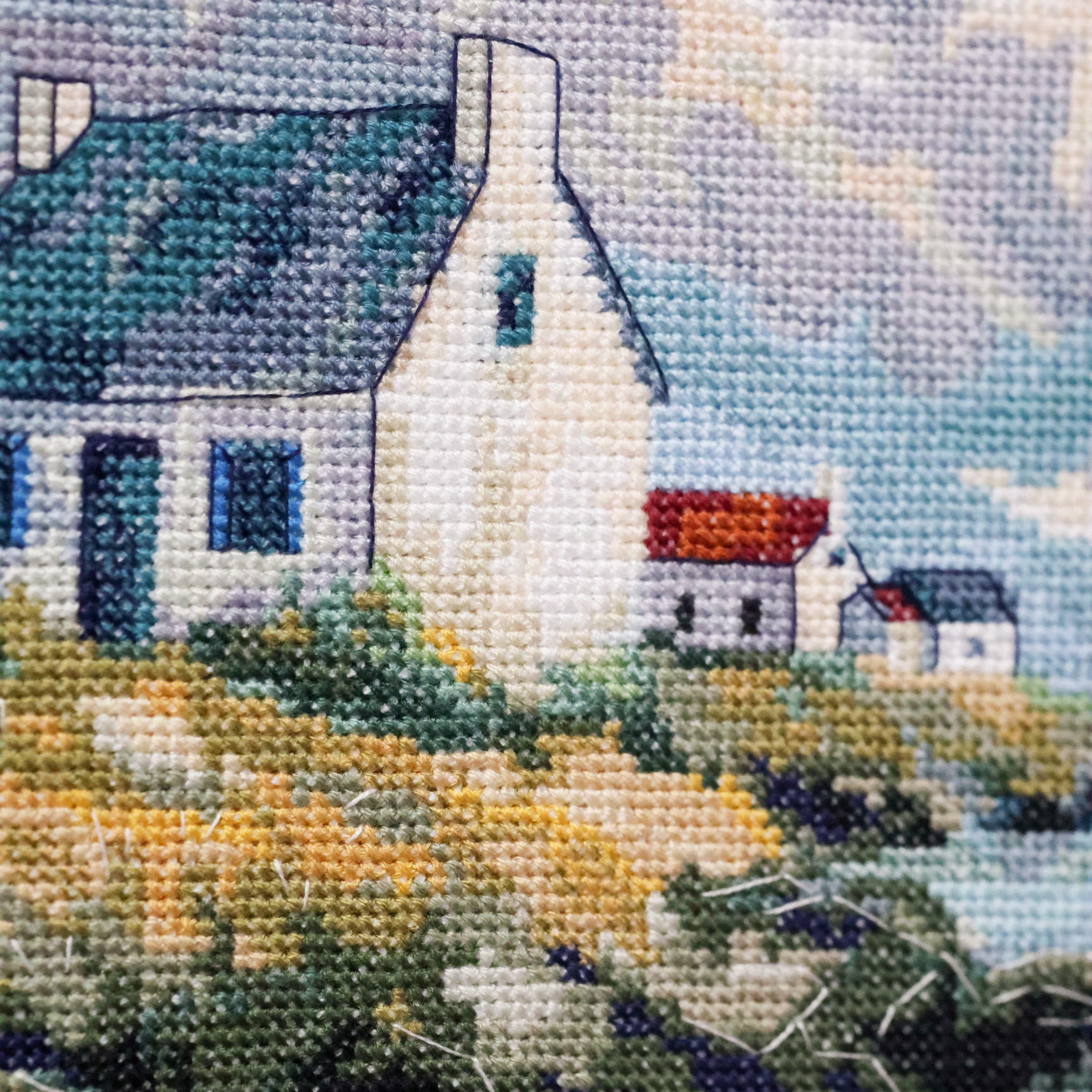 When the Sea Is a Dream - Cross Stitch Kit, different perspective #1, zoomed in. Select this picture to zoom back out.
