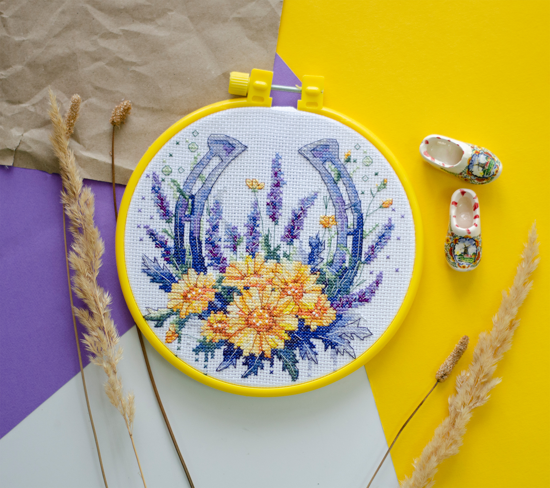Amulet of Dreams - Cross Stitch Kit, zoomed in. Select this picture to zoom back out.