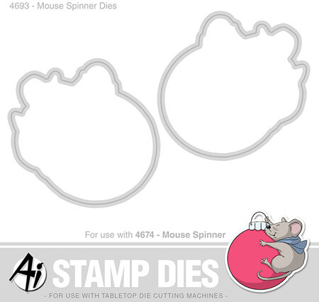 Mouse Spinner Christmas Dies
