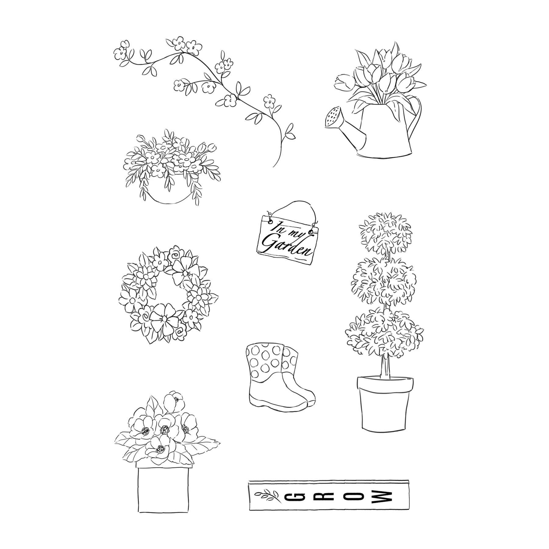 Front Porch Garden Set - Clear Stamp and Die