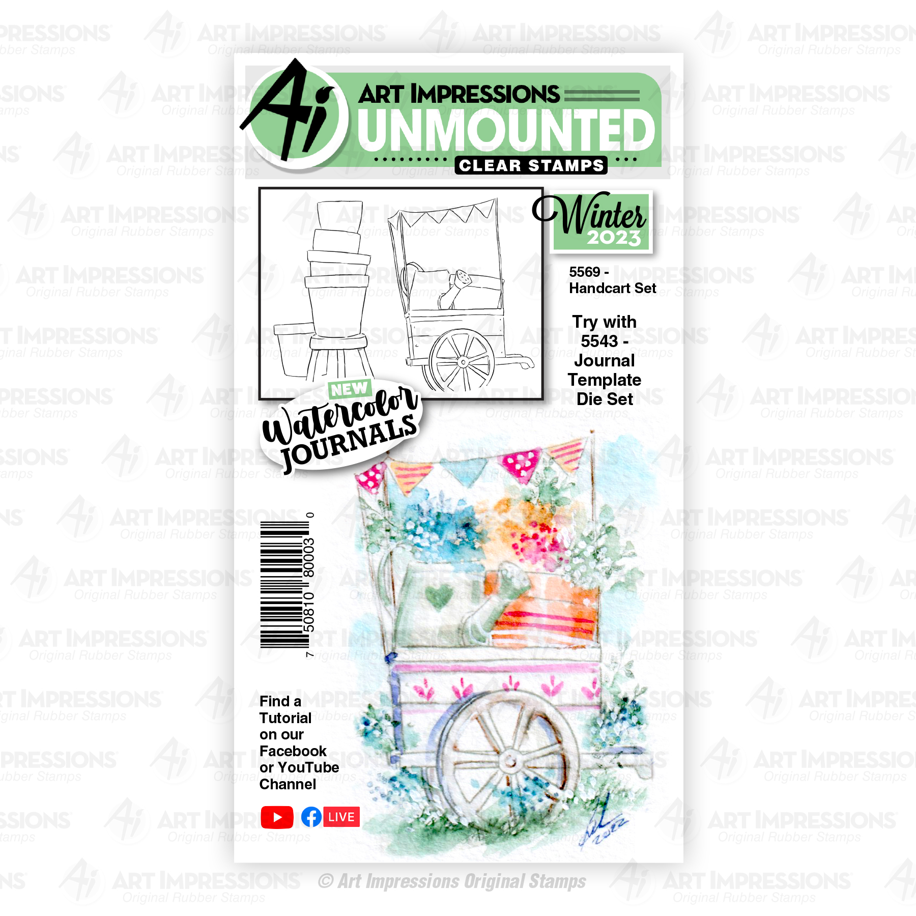 Handcart Set - Clear Stamp