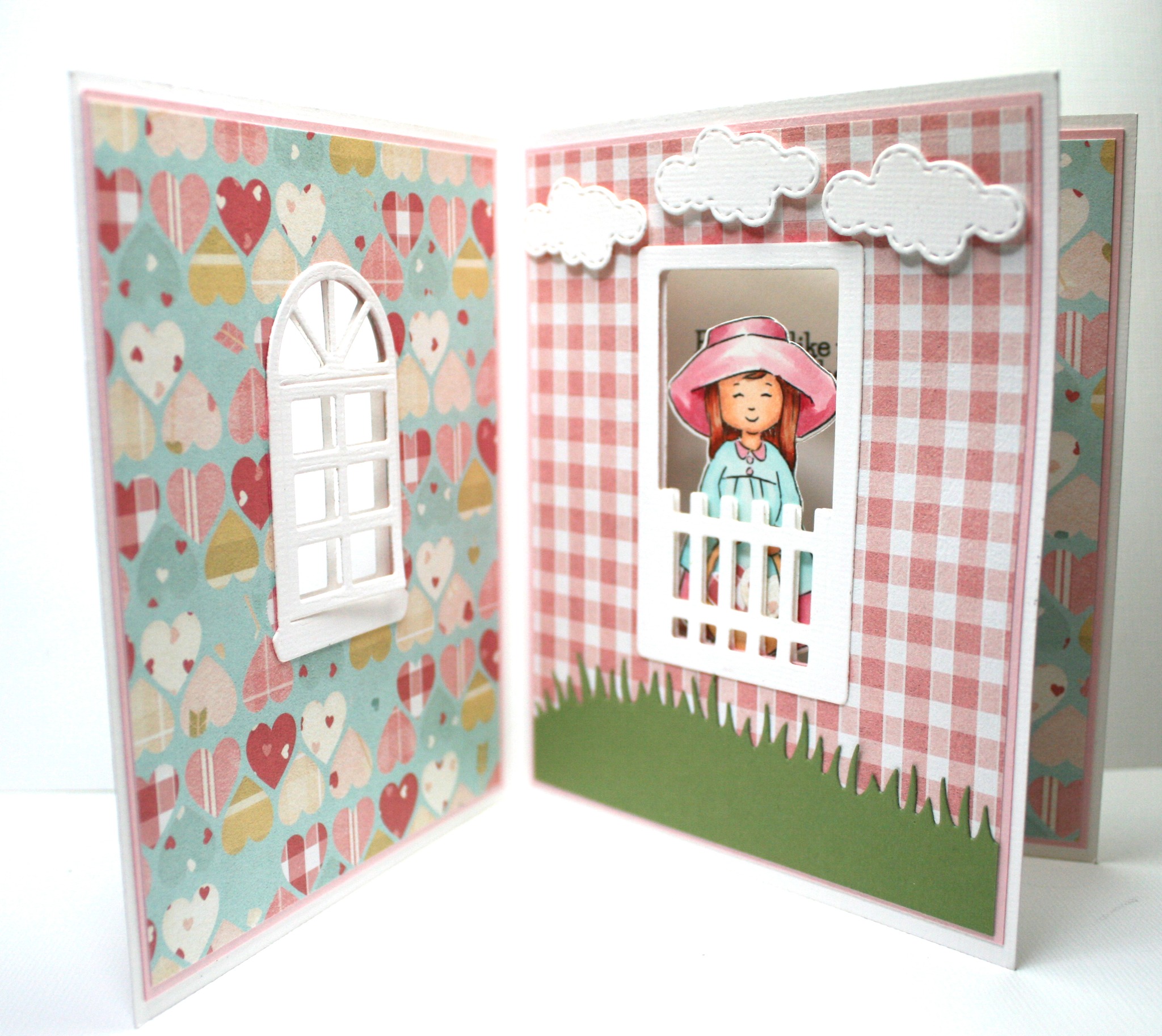 Little Girl Front And Back - Clear Stamp