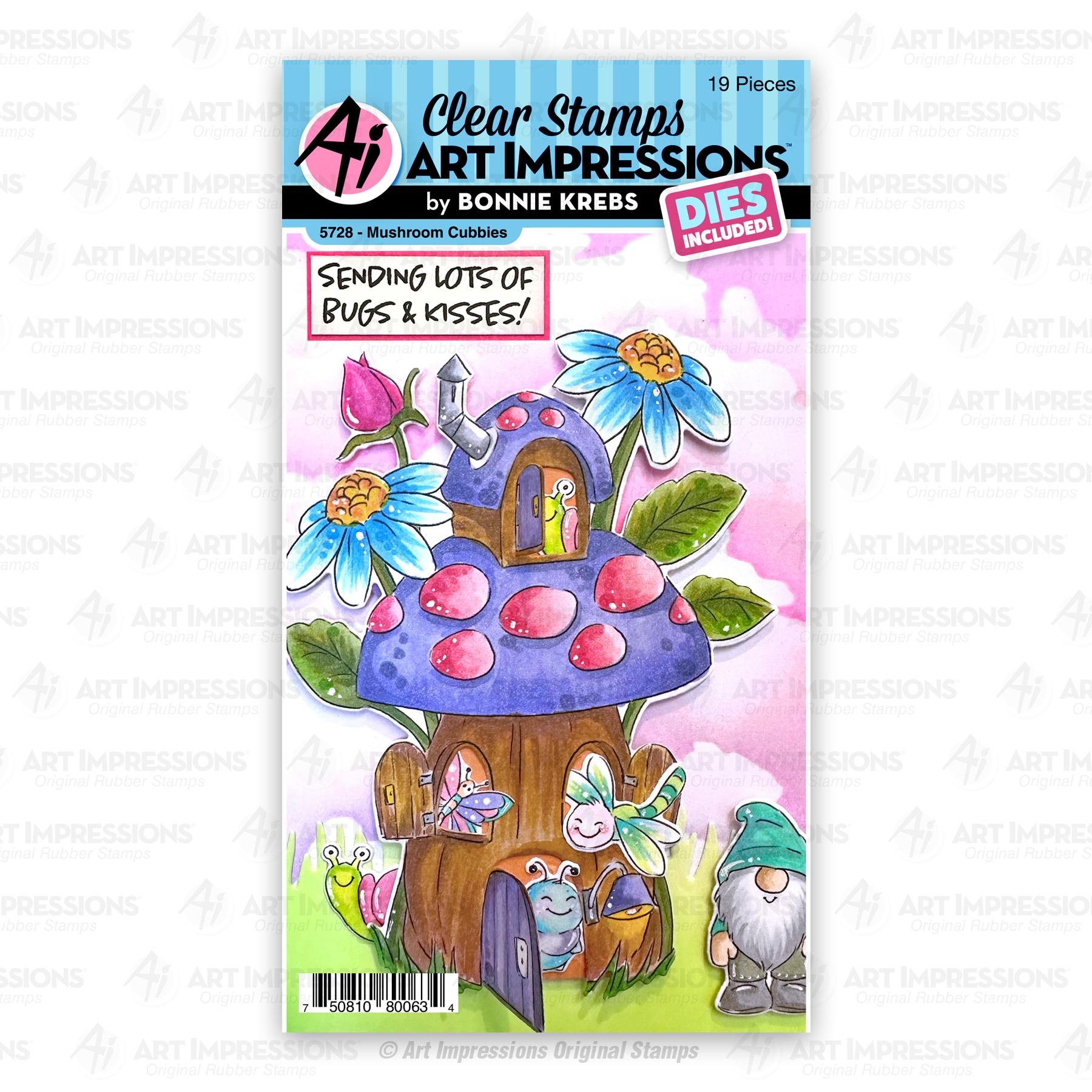 Mushroom Cubbies - Clear Stamp