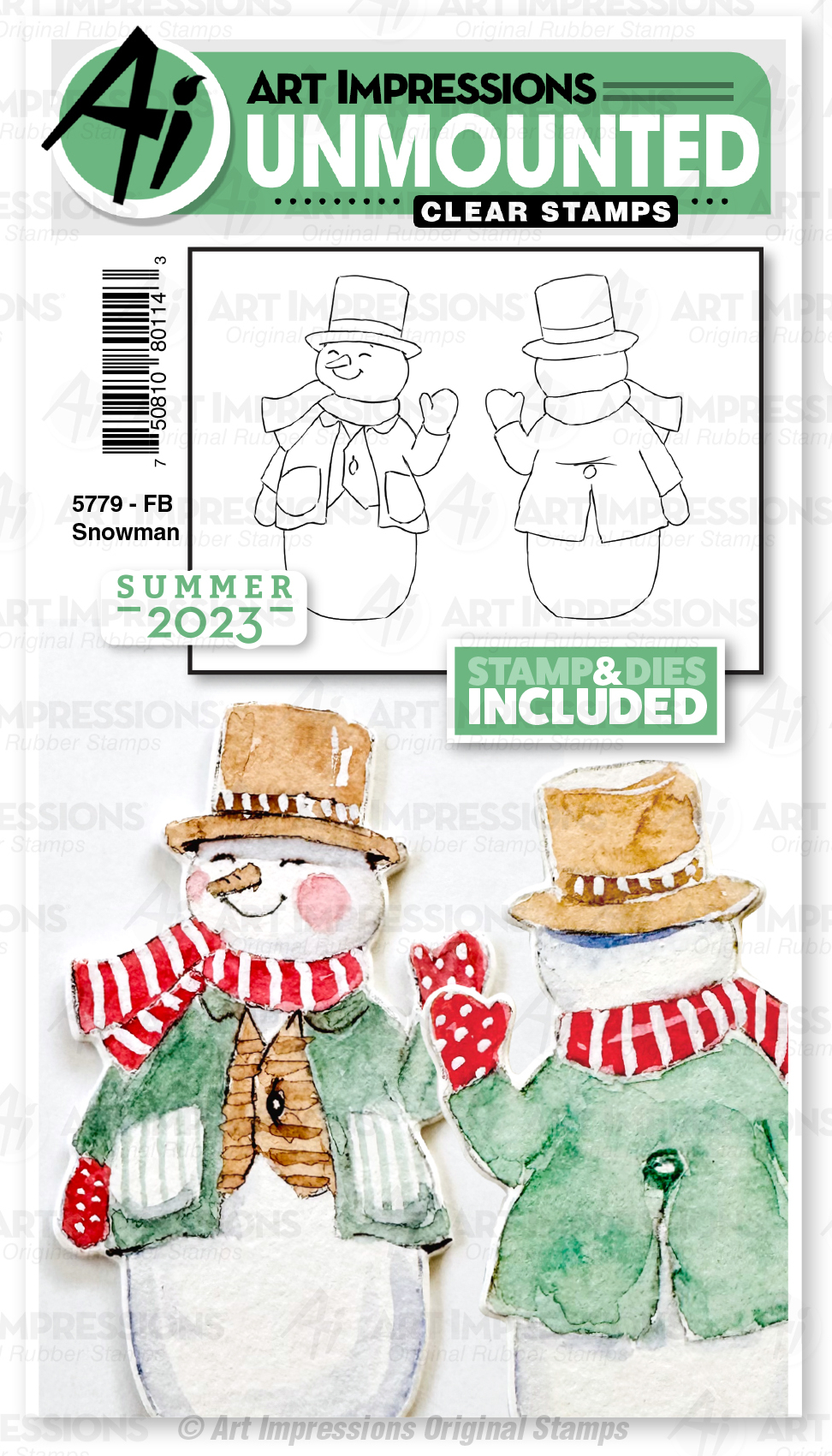 Snowman - Clear Stamp