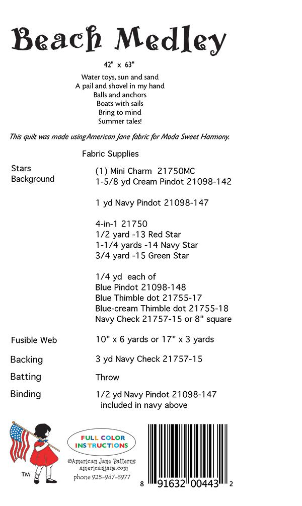 Beach Medley - Quilt Pattern