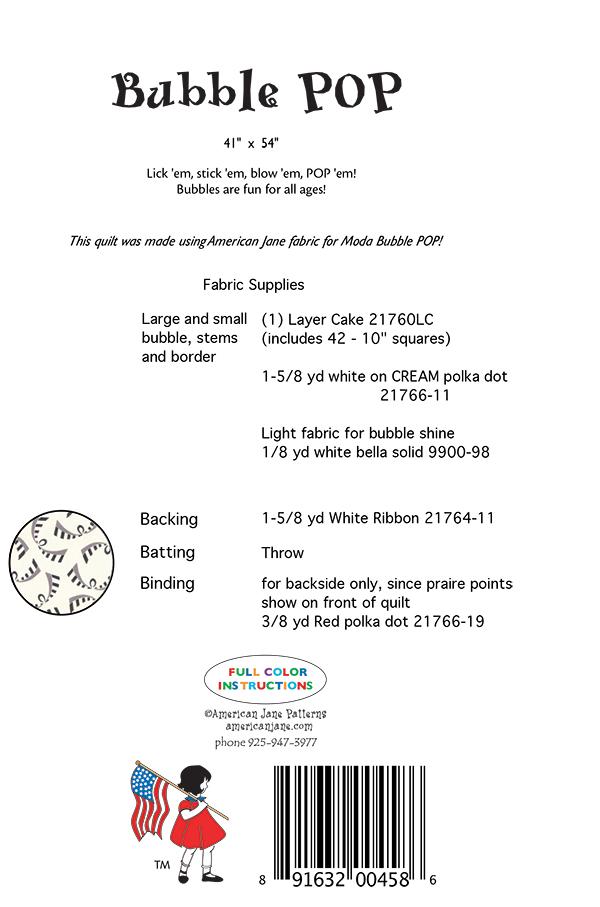 Bubble Pop - Quilt Pattern