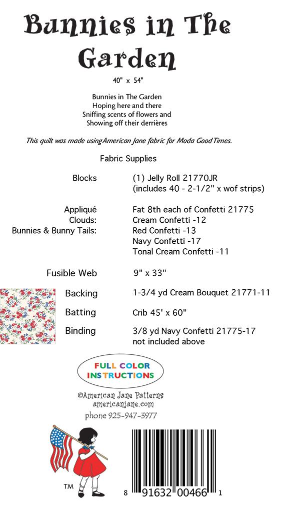 Bunnies In The Garden - Quilt Pattern