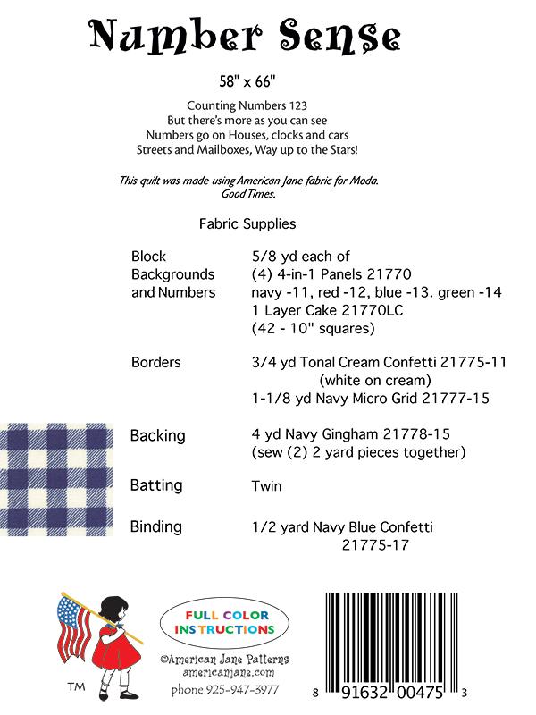 Number Sense - Quilt Pattern
