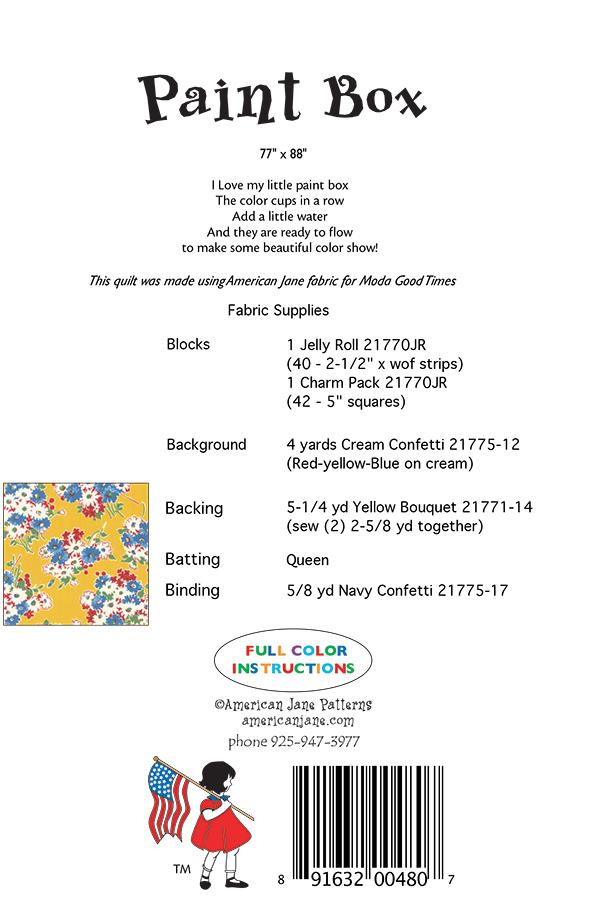 Paint Box - Quilt Pattern