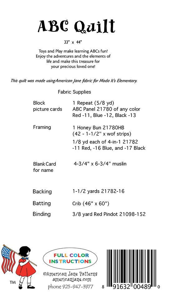 ABC Quilt - Quilt Pattern
