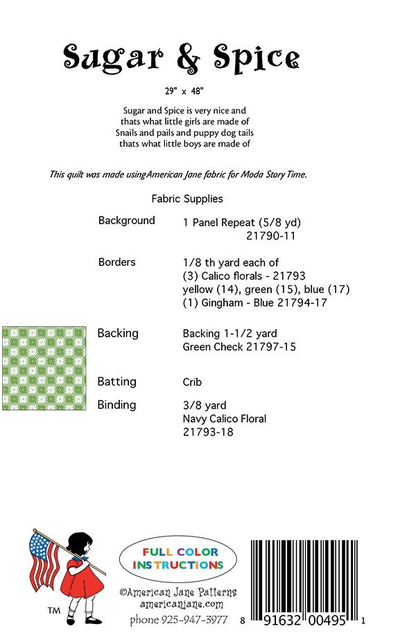 Sugar And Spice - Quilt Pattern