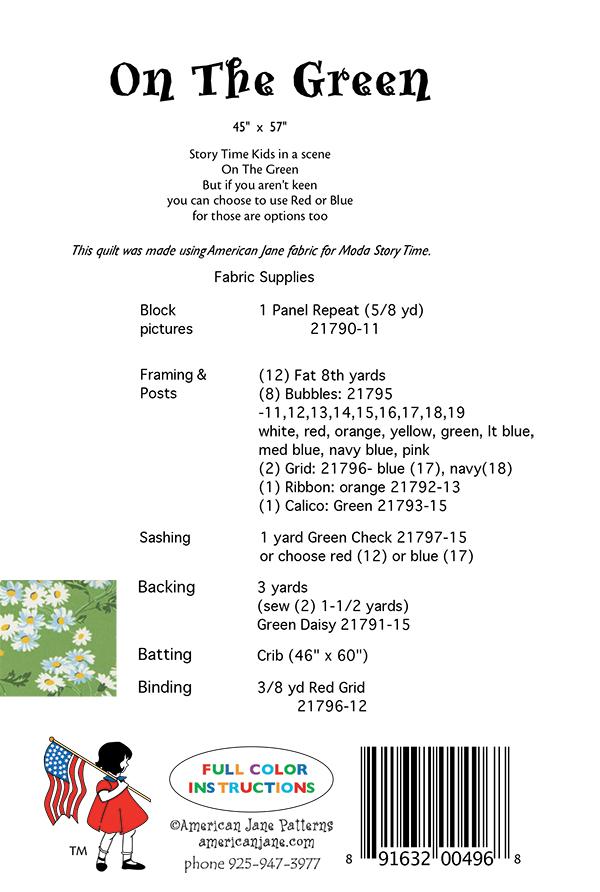On The Green - Quilt Pattern