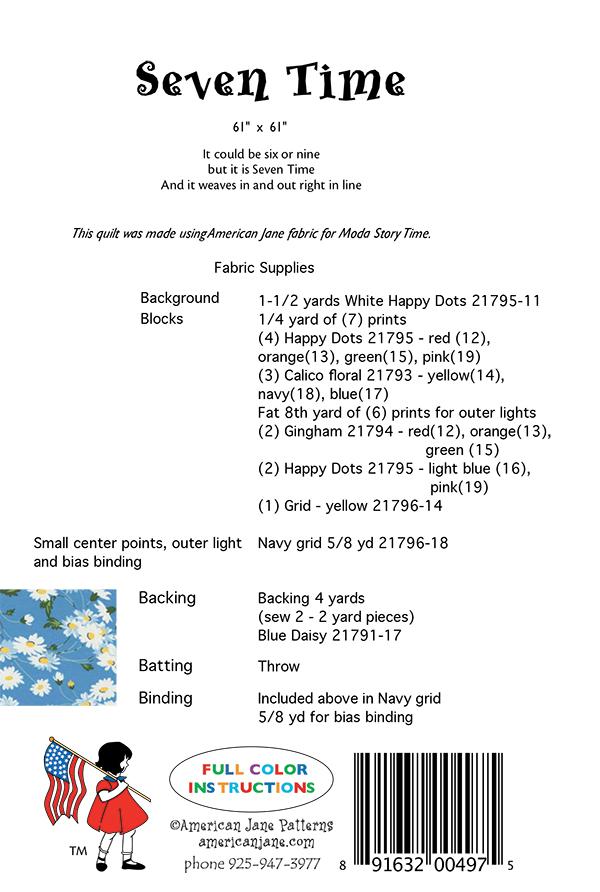 Seven Time - Quilt Pattern