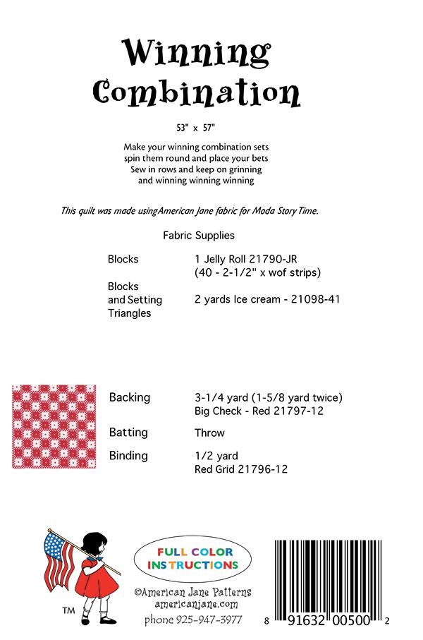Winning Combination - Quilt Pattern