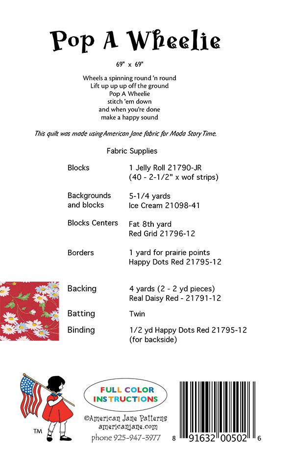 Pop A Wheelie - Quilt Pattern