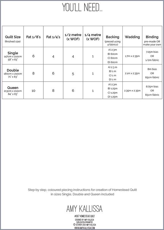 Homestead Quilt - Quilt Pattern