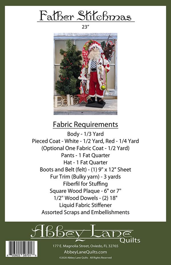 Father Stitchmas - Sewing Pattern