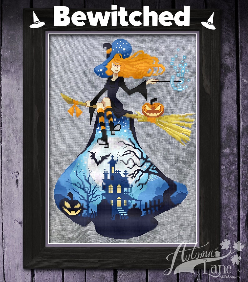 Bewitched - Halloween Cross Stitch Pattern