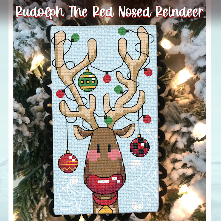 Rudolph - Christmas Cross Stitch Pattern