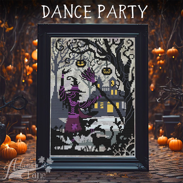 Dance Party - Halloween Cross Stitch Pattern