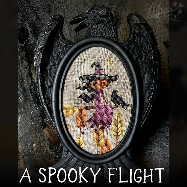 A Spooky Flight - Halloween Cross Stitch Pattern