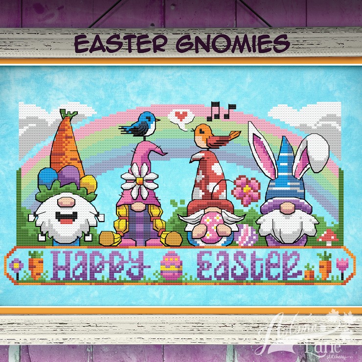 Easter Gnomies - Cross Stitch Pattern
