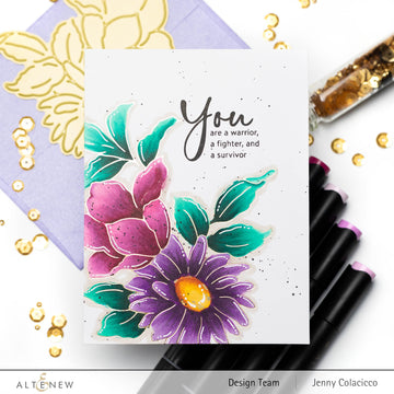 Delightful Flowers - Hot Foil Plate