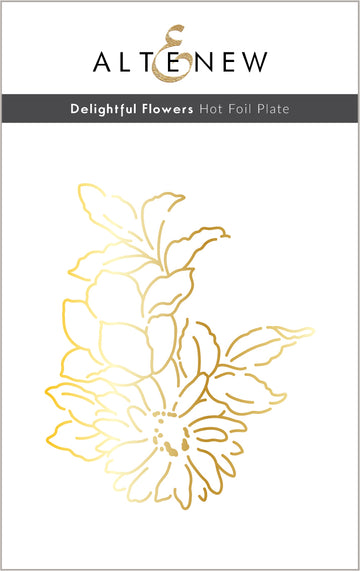 Delightful Flowers - Hot Foil Plate