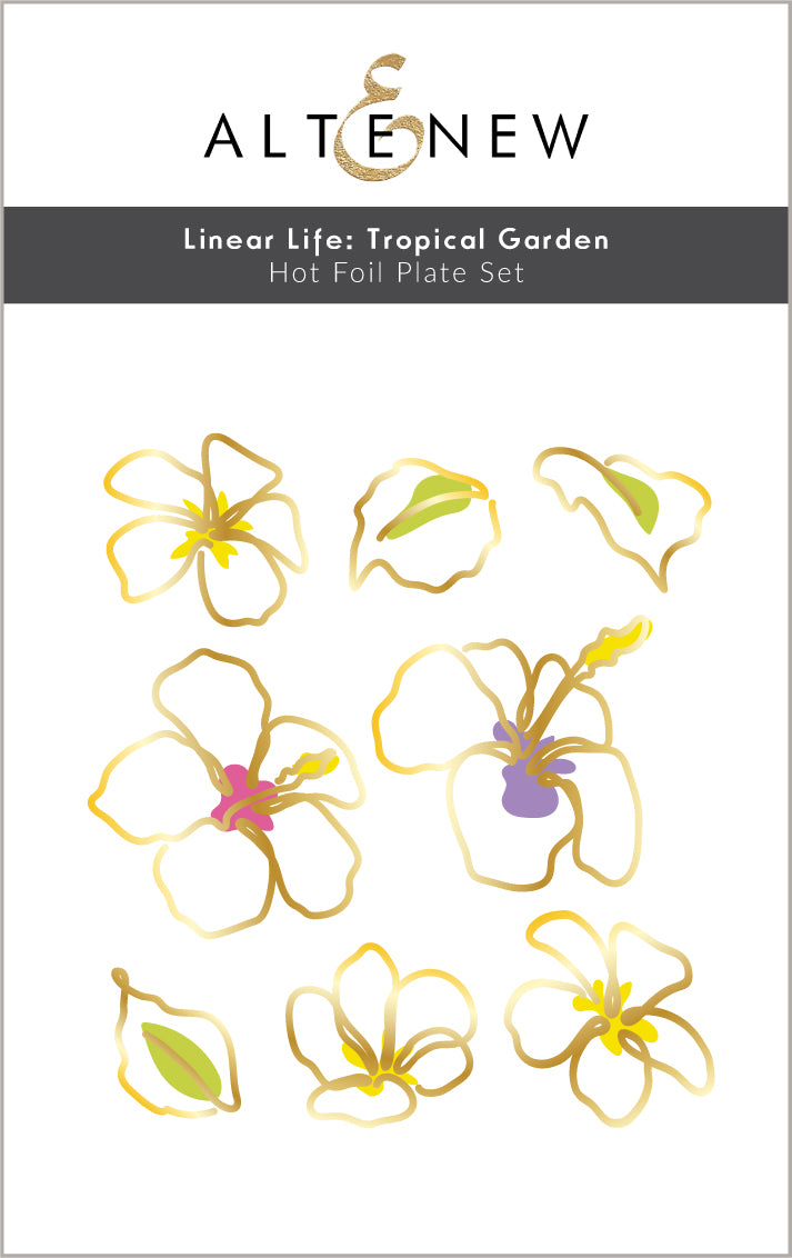 Linear Life - Tropical Garden - Hot Foil Plate