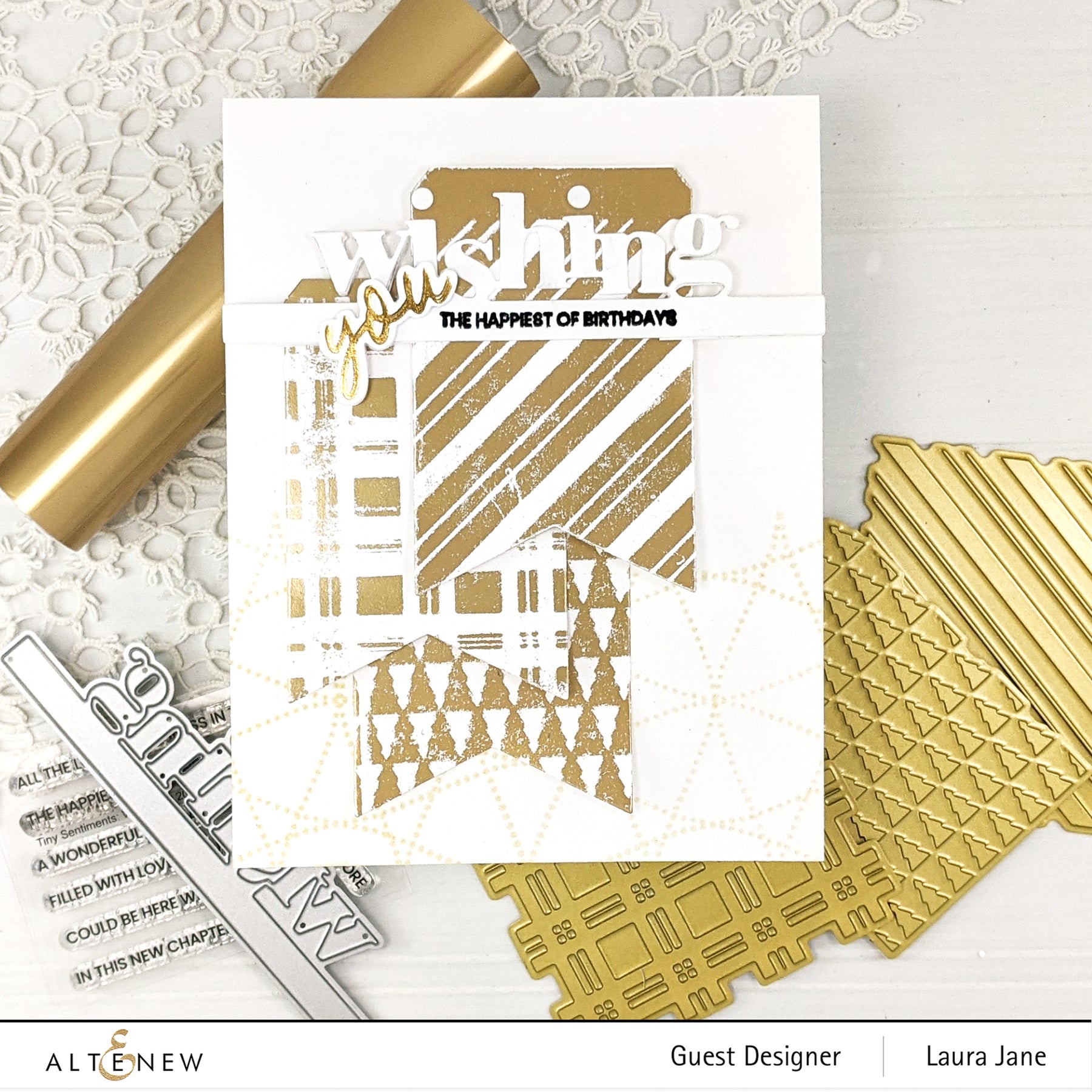 Tiny Festive Patterns - Hot Foil Plate Set