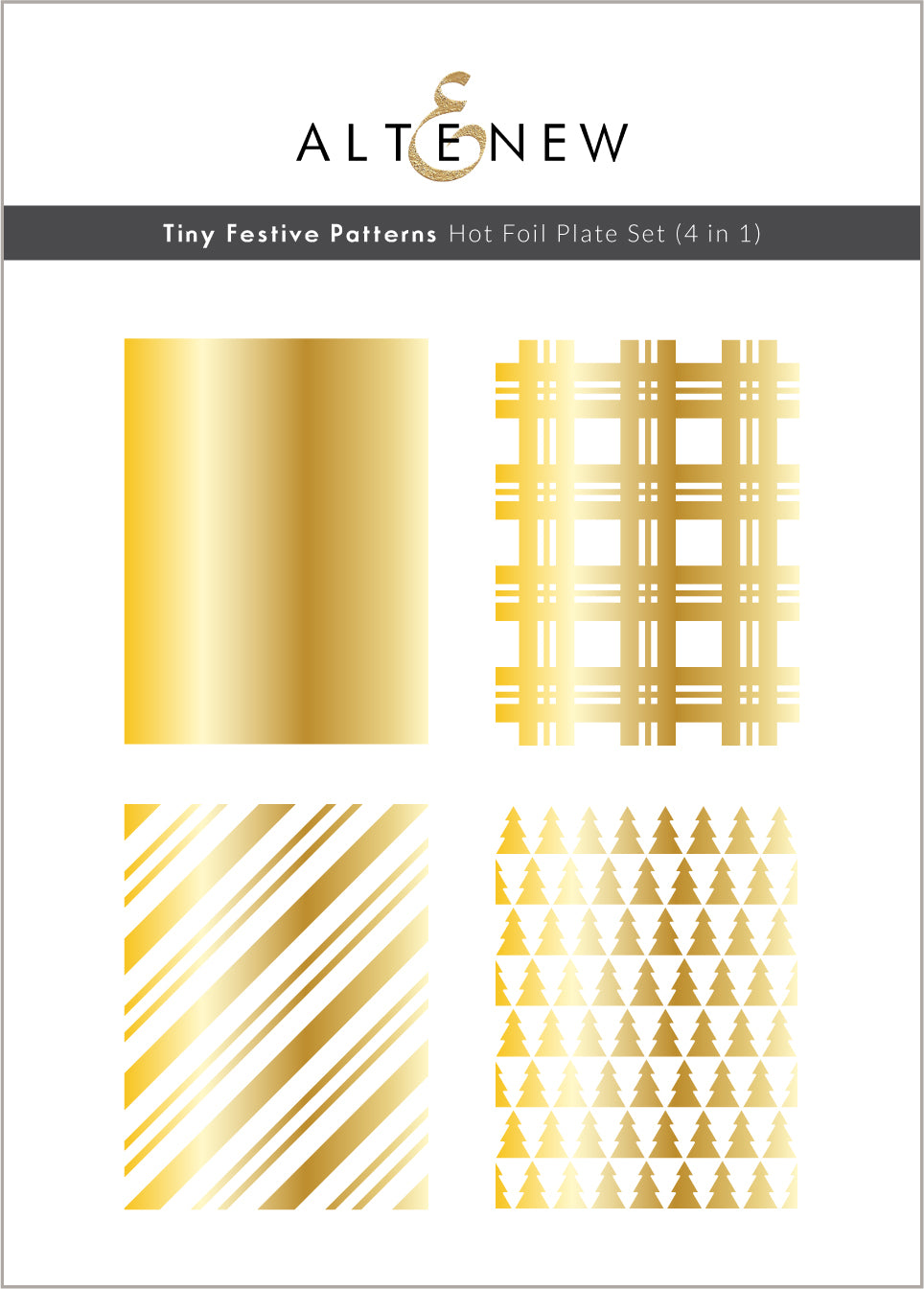 Tiny Festive Patterns - Hot Foil Plate Set
