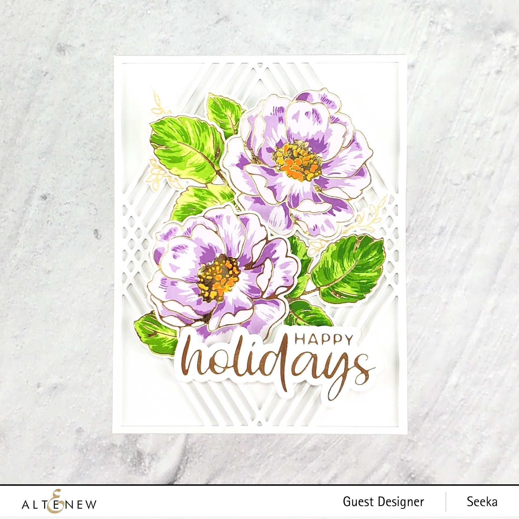 Holiday Greetings - Hot Foil Plate And Die
