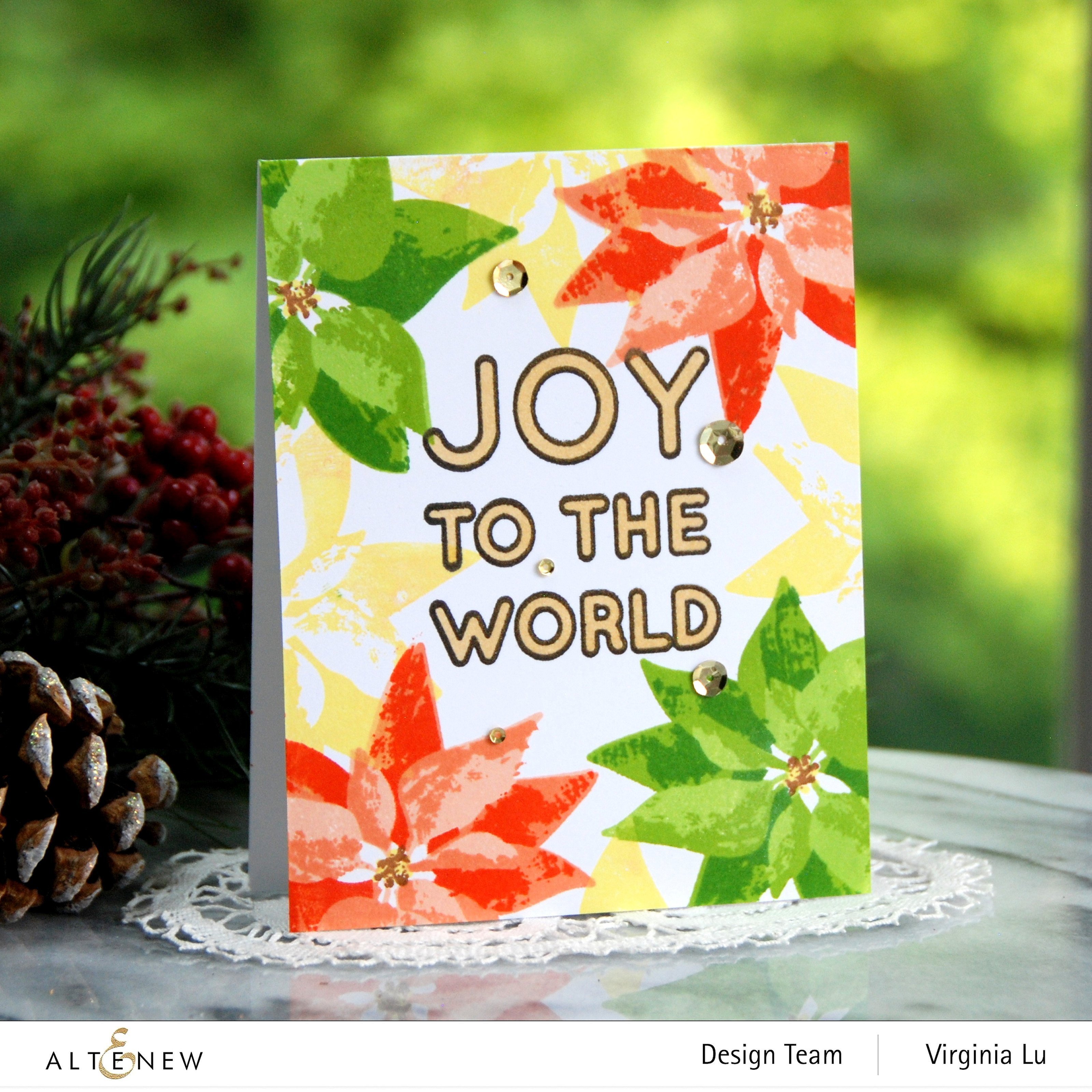 Dry Brush Poinsettia - Mask Stencil