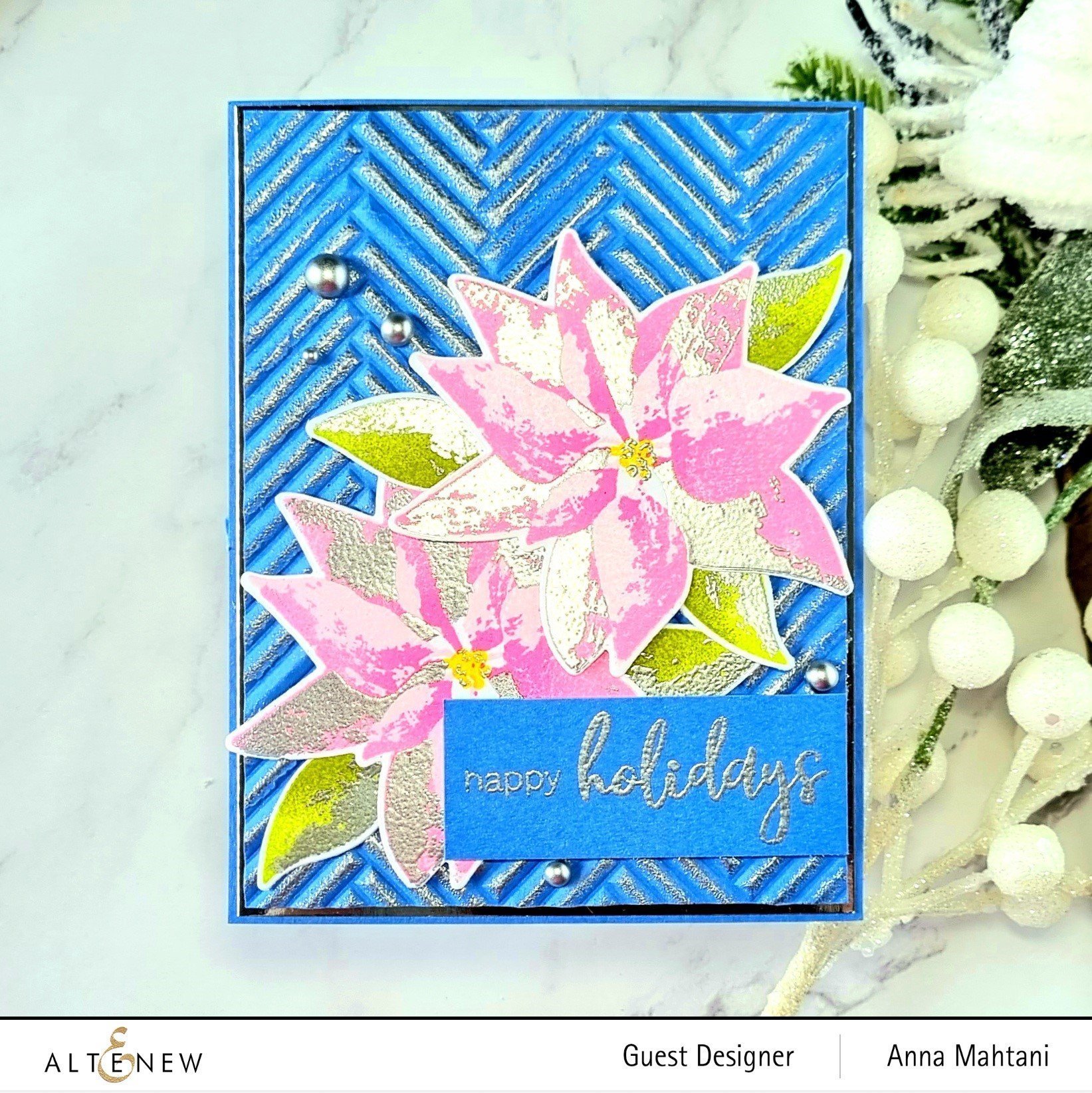 Dry Brush Poinsettia - Mask Stencil
