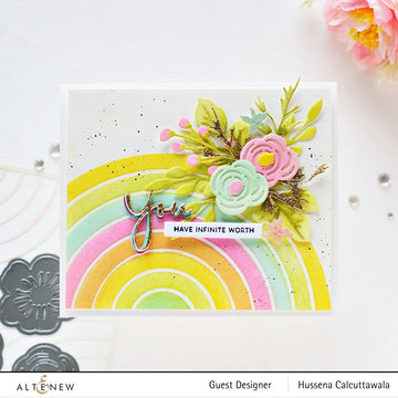Double Rainbow - Stencil & Slim Craft Stencil 